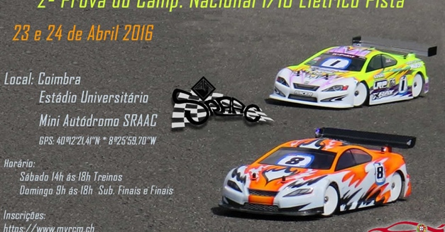 2ª Prova Campeonato Nacional 1/10 Elétricos (Stock & Modificados) 23 e 24 abril 2016